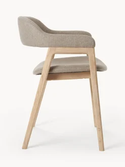 Silla Con Reposabrazos De Madera Santiano