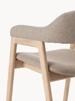 Silla Con Reposabrazos De Madera Santiano