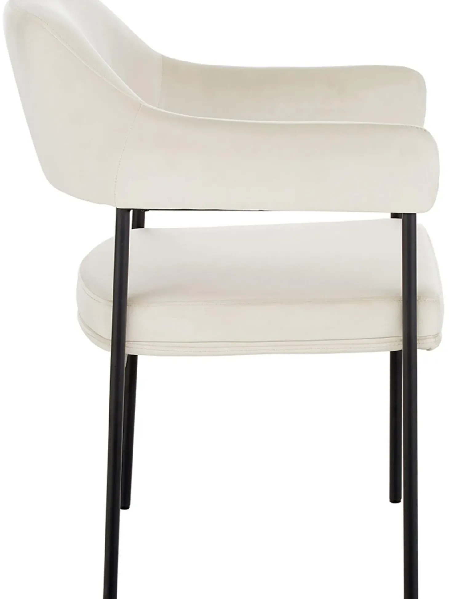 Silla Con Reposabrazos De Terciopelo Zoe