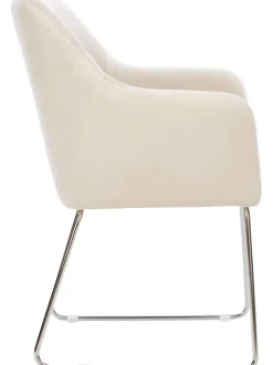 Silla Con Reposabrazos De Terciopelo Isla