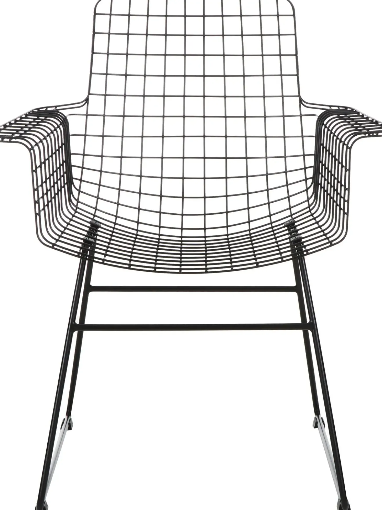 Silla Con Reposabrazos De Metal Wire