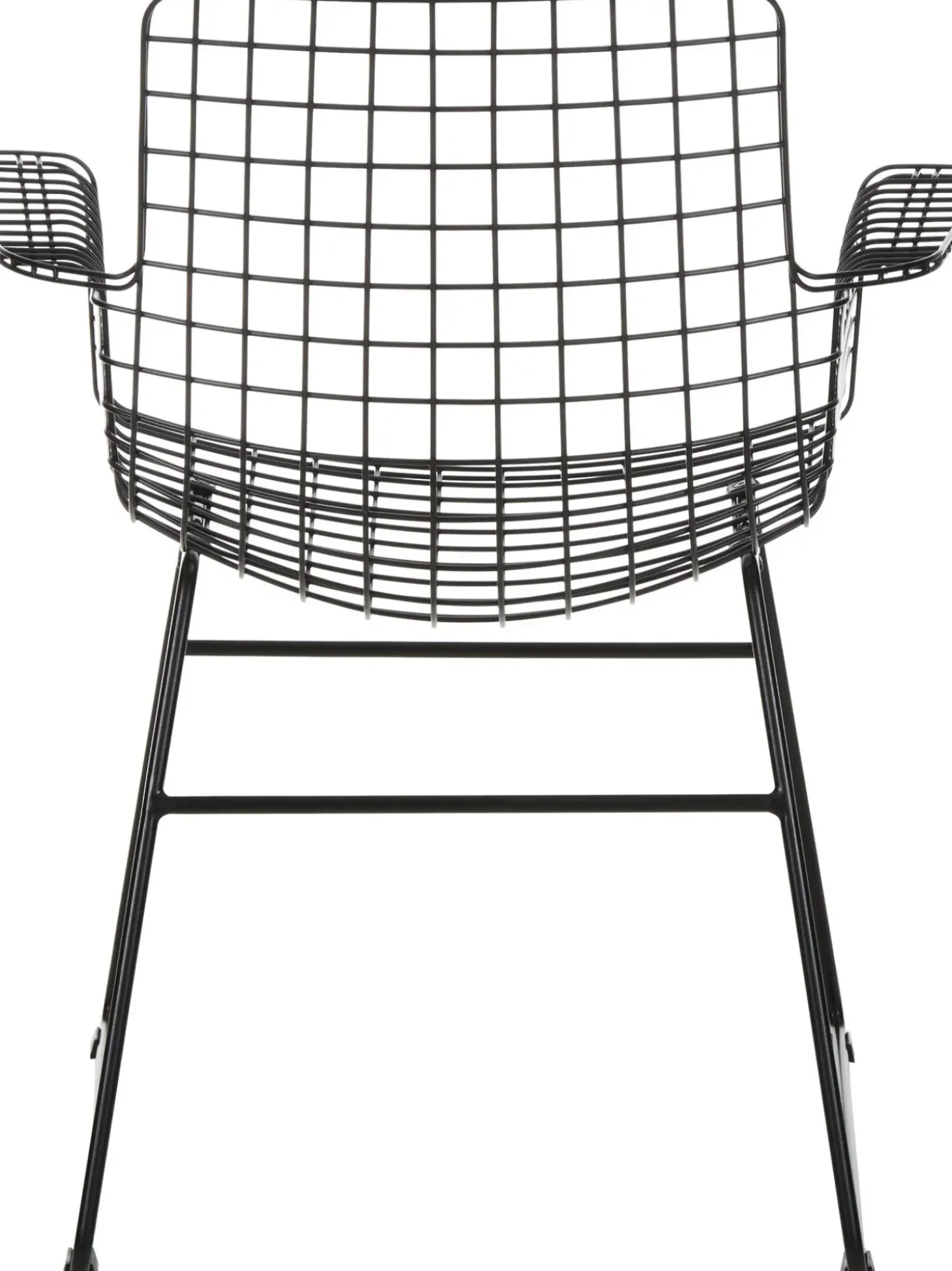 Silla Con Reposabrazos De Metal Wire