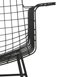 Silla Con Reposabrazos De Metal Wire