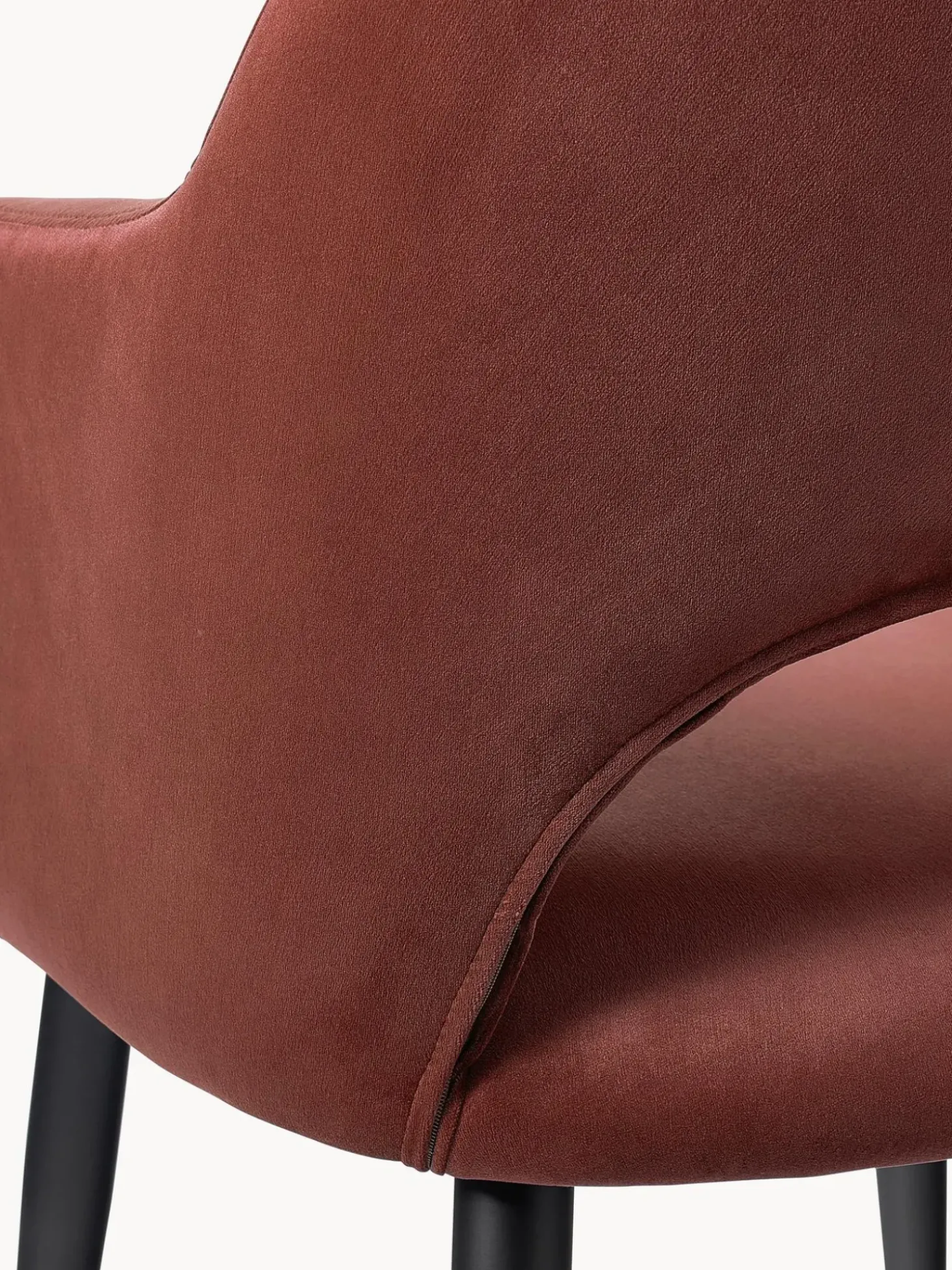 Silla Con Reposabrazos De Terciopelo Rachel