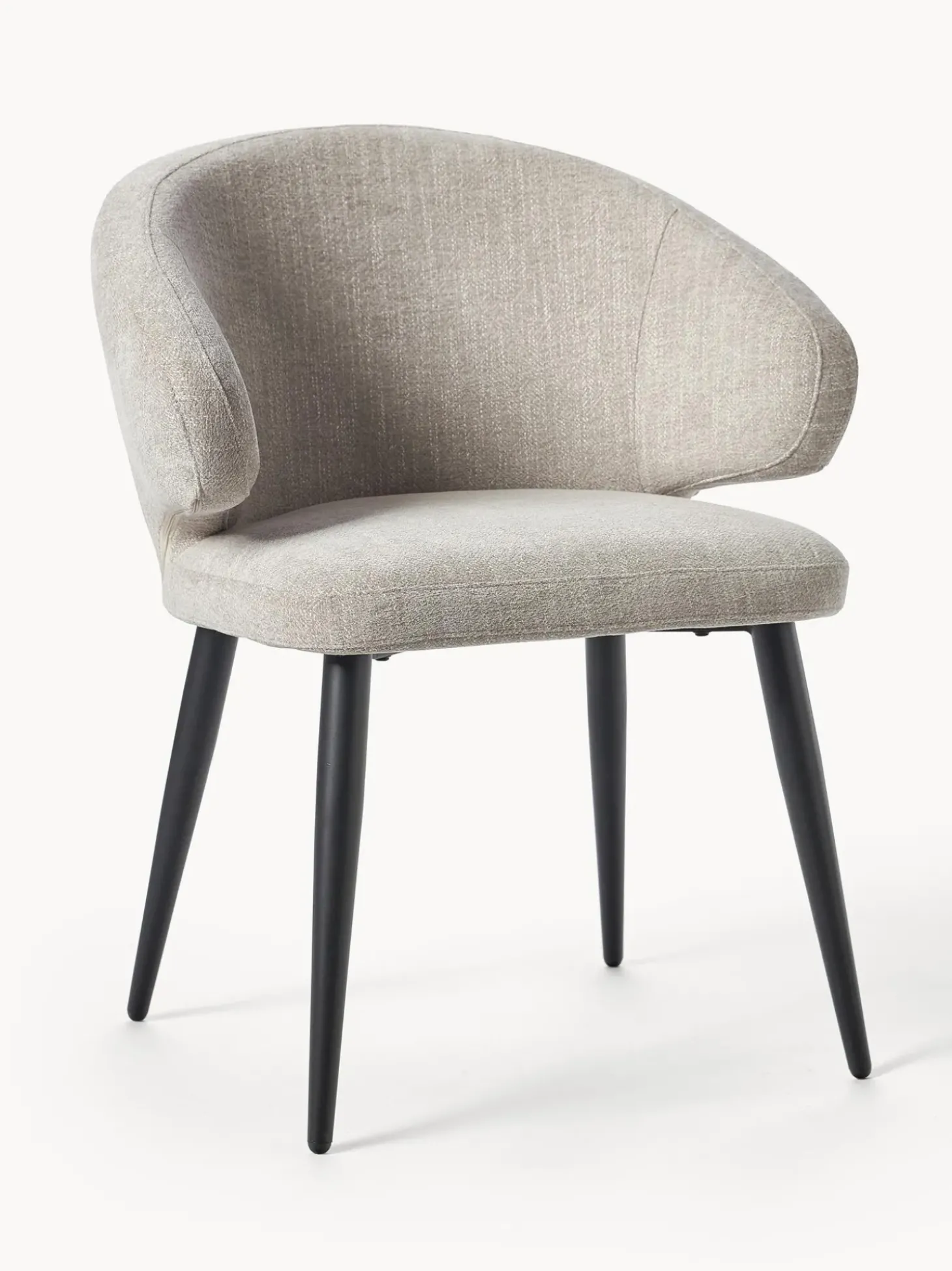 Silla Con Reposabrazos De Tejido Boucle Celia