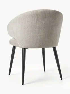 Silla Con Reposabrazos De Tejido Boucle Celia