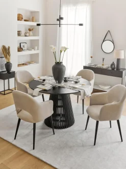 Silla Con Reposabrazos De Terciopelo Rachel