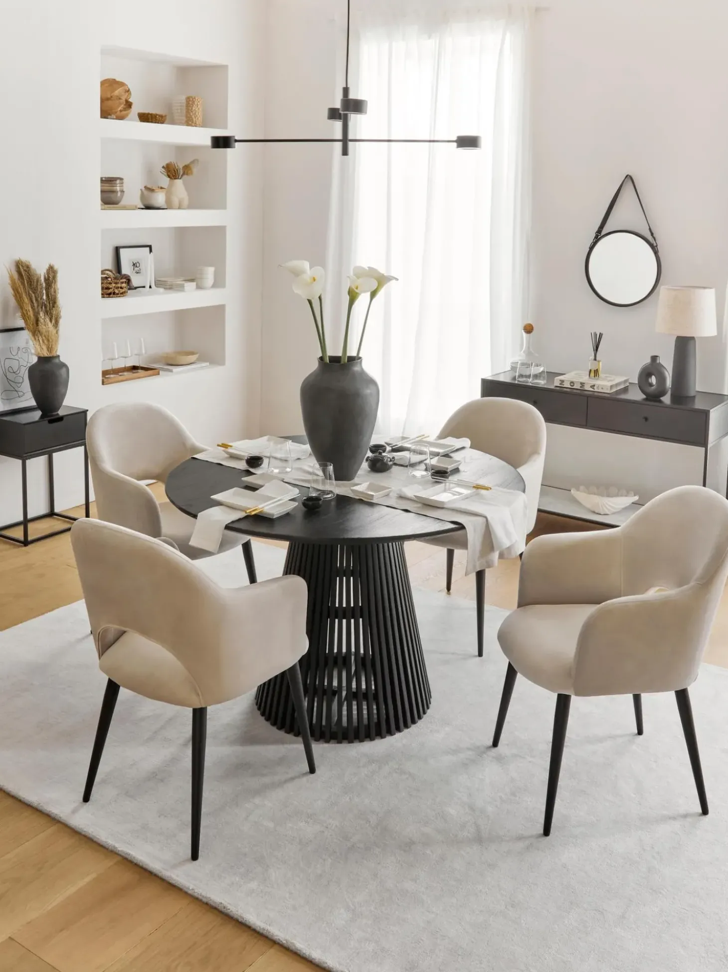 Silla Con Reposabrazos De Terciopelo Rachel