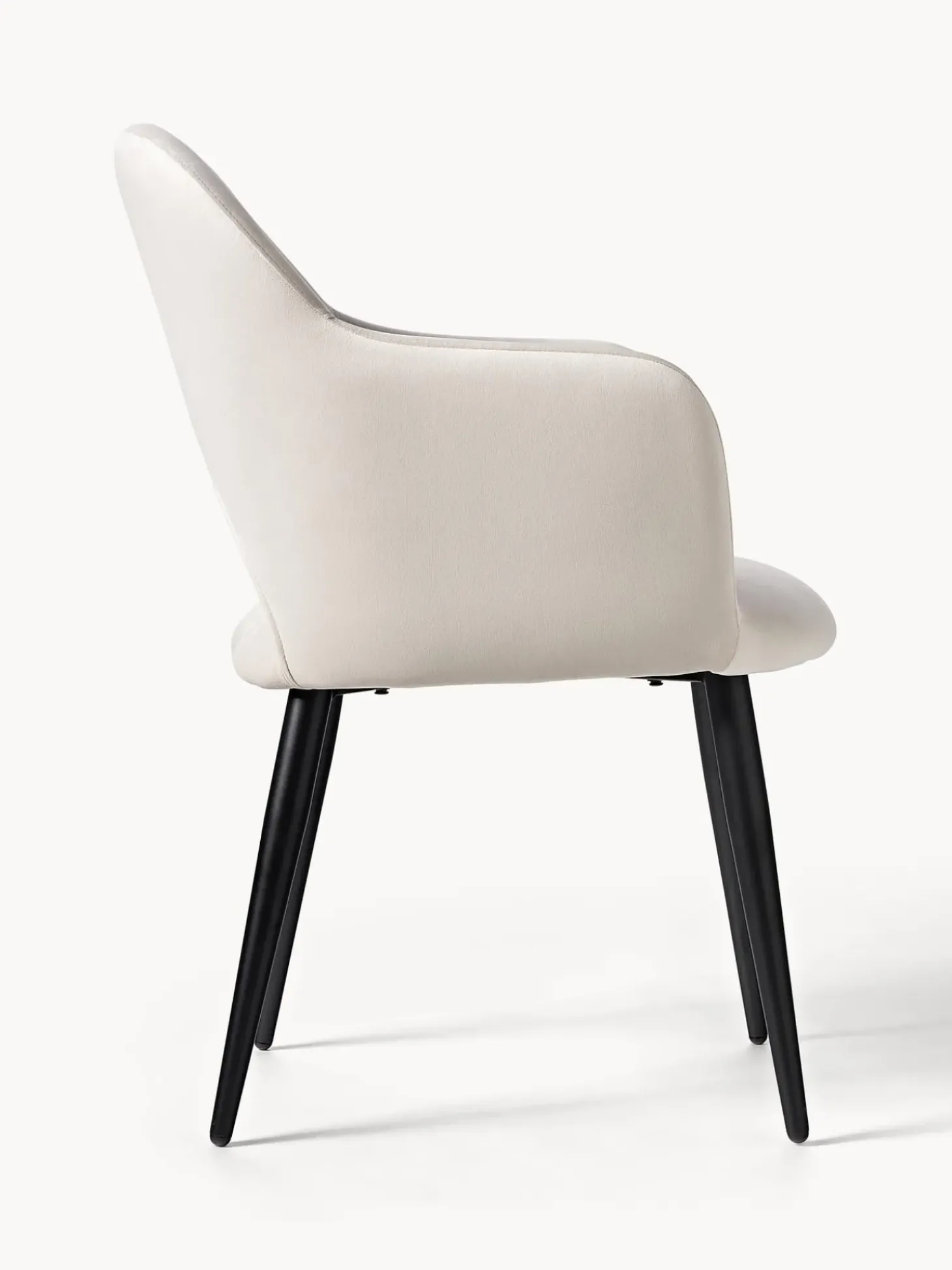 Silla Con Reposabrazos De Terciopelo Rachel