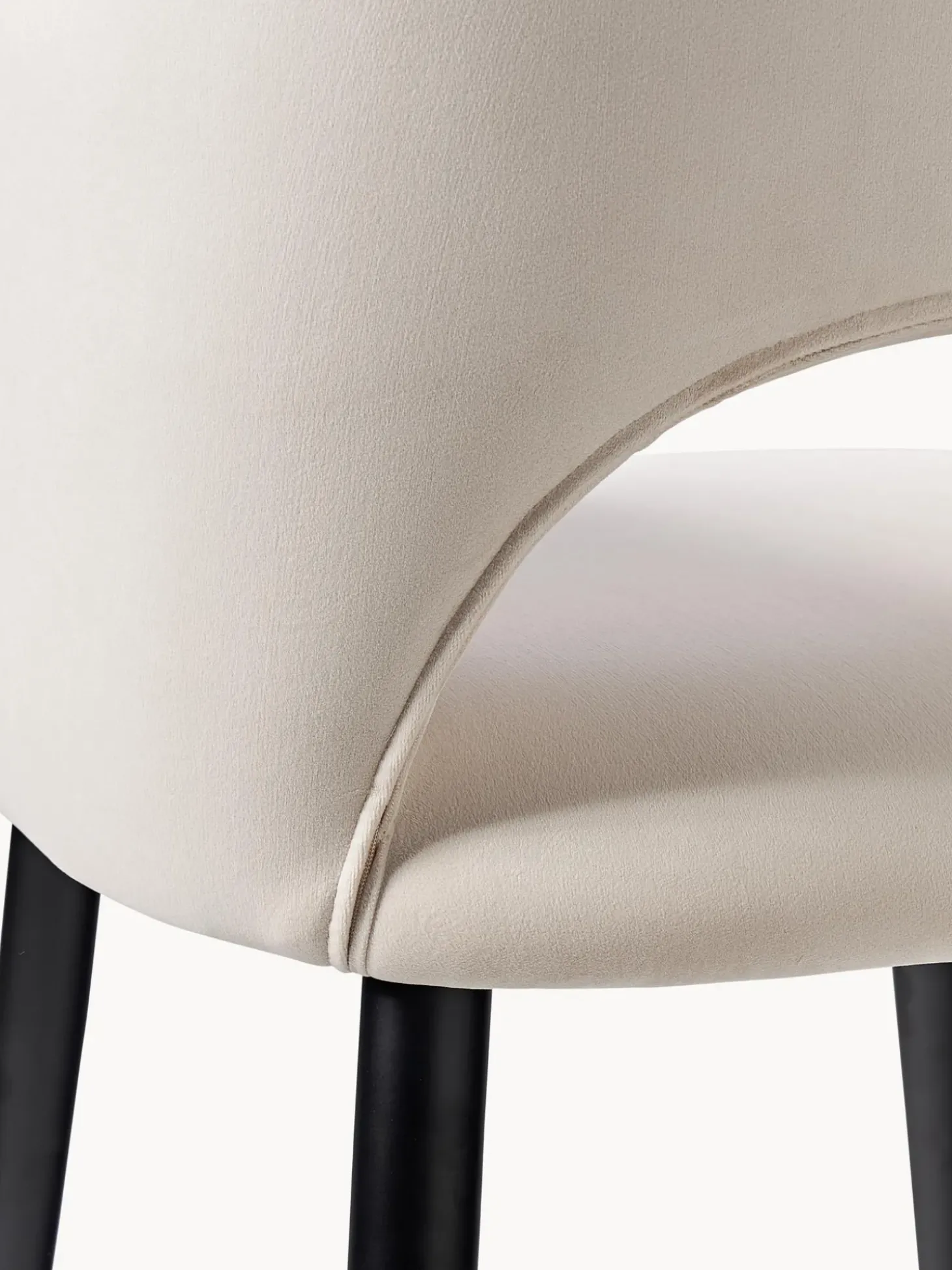 Silla Con Reposabrazos De Terciopelo Rachel