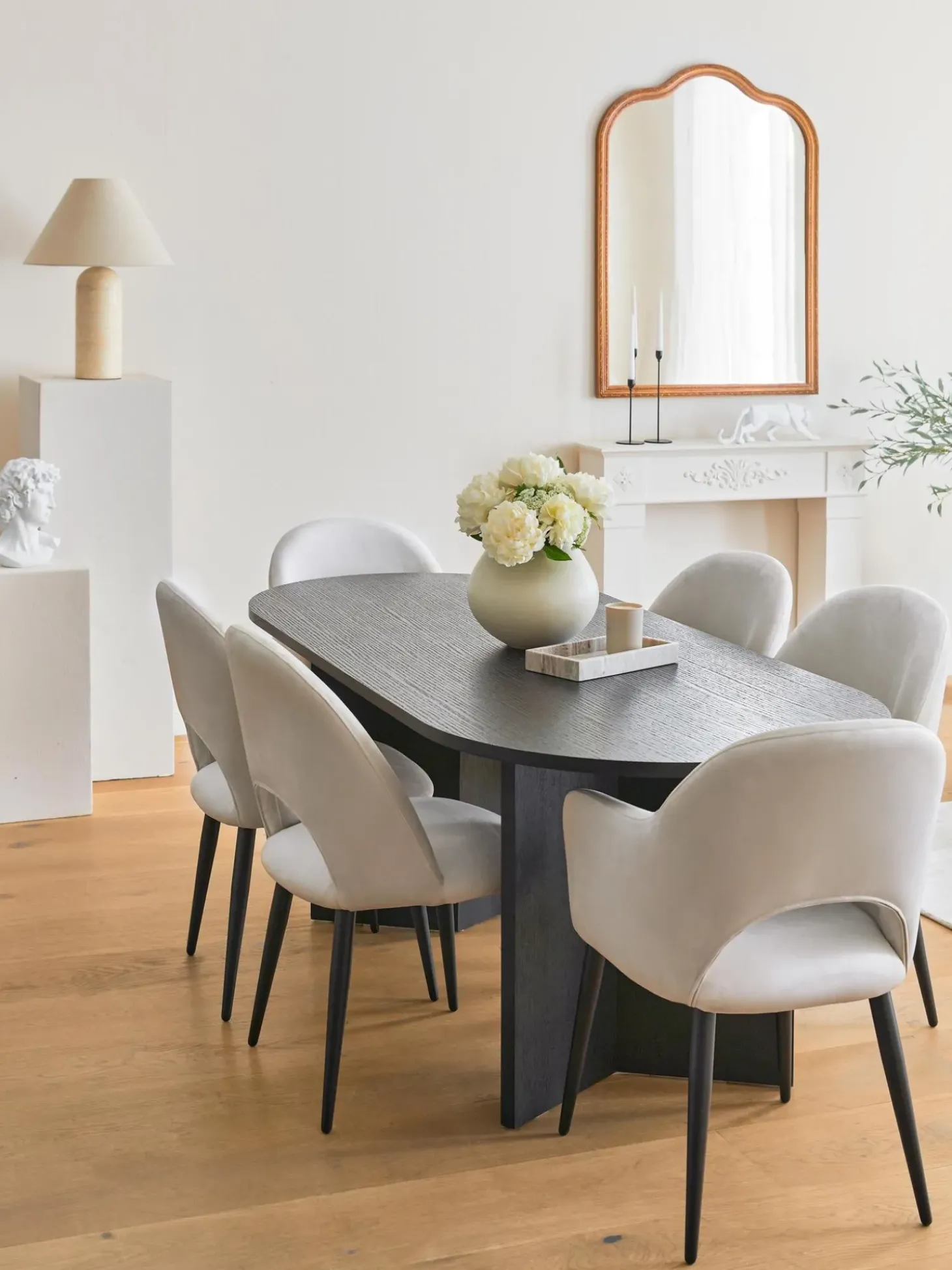 Silla Con Reposabrazos De Terciopelo Rachel