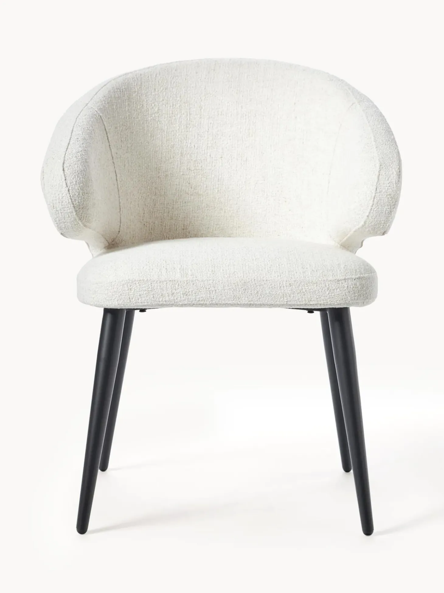 Silla Con Reposabrazos De Tejido Boucle Celia