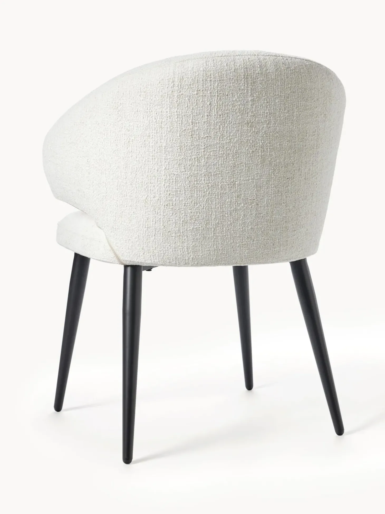 Silla Con Reposabrazos De Tejido Boucle Celia