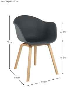 Silla Con Reposabrazos De Plastico Claire