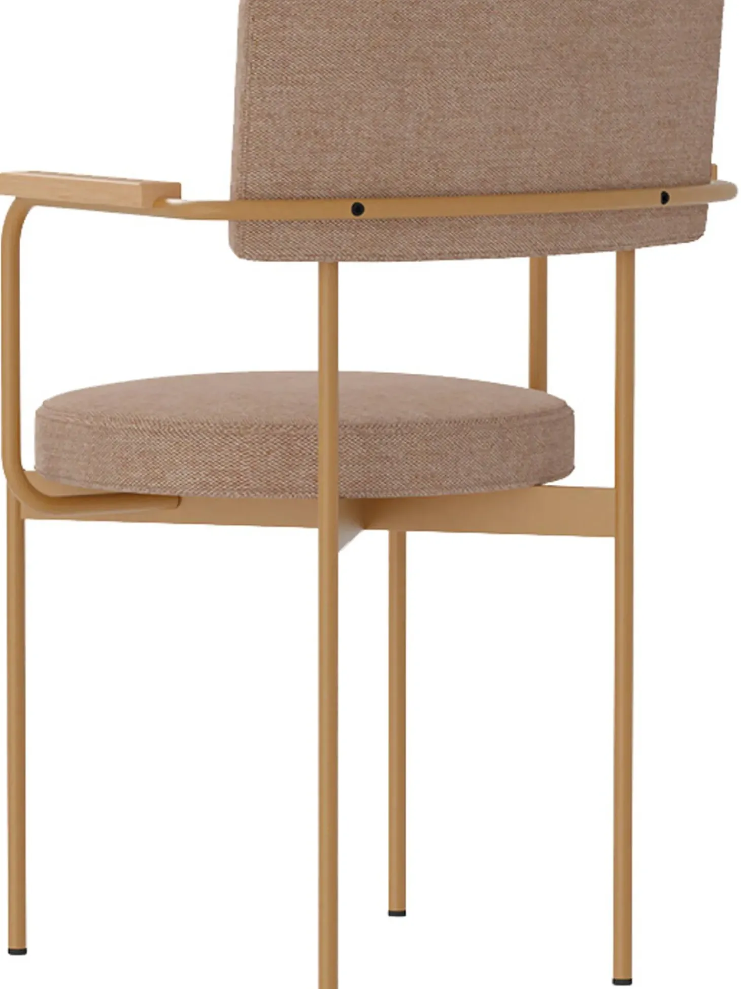 Silla Con Reposabrazos De Metal Sedia