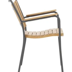 Silla Con Reposabrazos De Madera Para Exterior Hard & Ellen