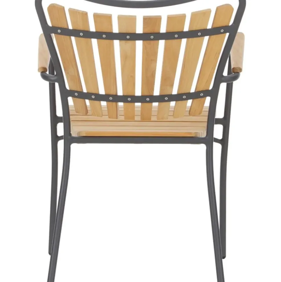 Silla Con Reposabrazos De Madera Para Exterior Hard & Ellen