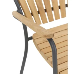Silla Con Reposabrazos De Madera Para Exterior Hard & Ellen