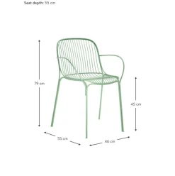 Silla Con Reposabrazos Para Exterior Hiray