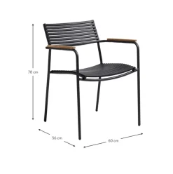 Silla Con Reposabrazos Para Exterior Mood