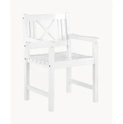 Silla Con Reposabrazos Para Exterior De Madera Rosenborg