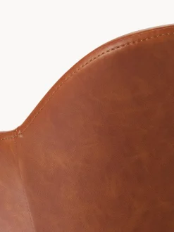 Silla Con Reposabrazos Pequena De Cuero Sintetico Fiji