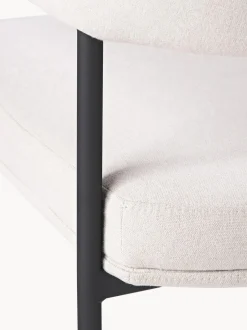 Silla Con Reposabrazos Tapizada Zoe