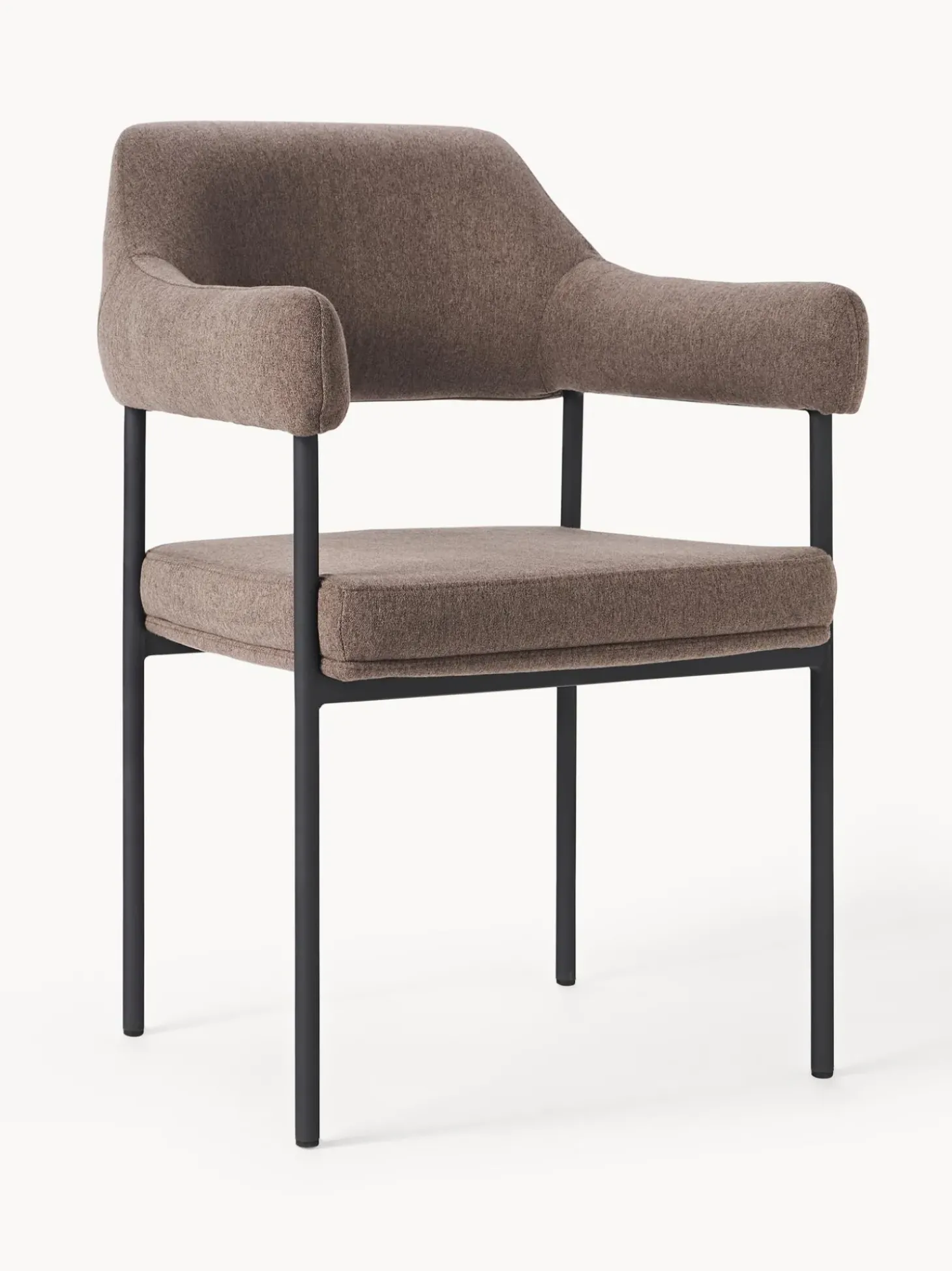 Silla Con Reposabrazos Tapizada Zoe