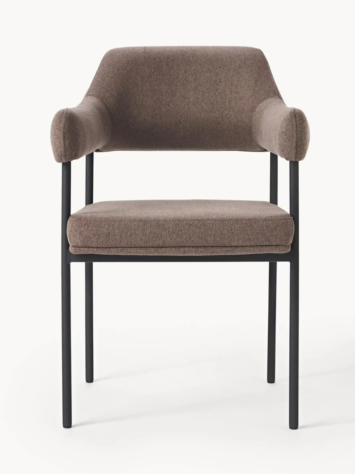 Silla Con Reposabrazos Tapizada Zoe