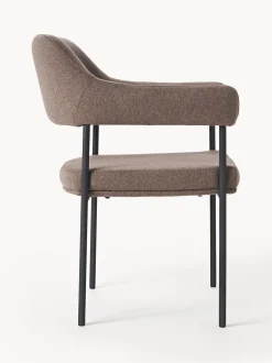 Silla Con Reposabrazos Tapizada Zoe