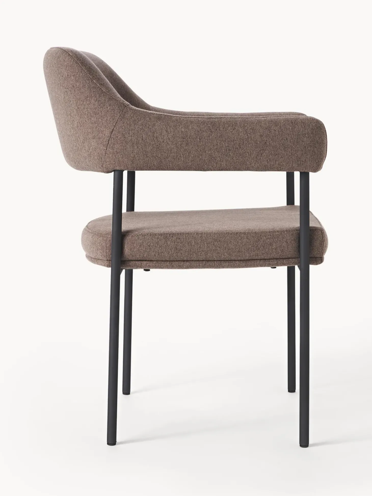 Silla Con Reposabrazos Tapizada Zoe