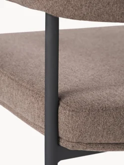 Silla Con Reposabrazos Tapizada Zoe