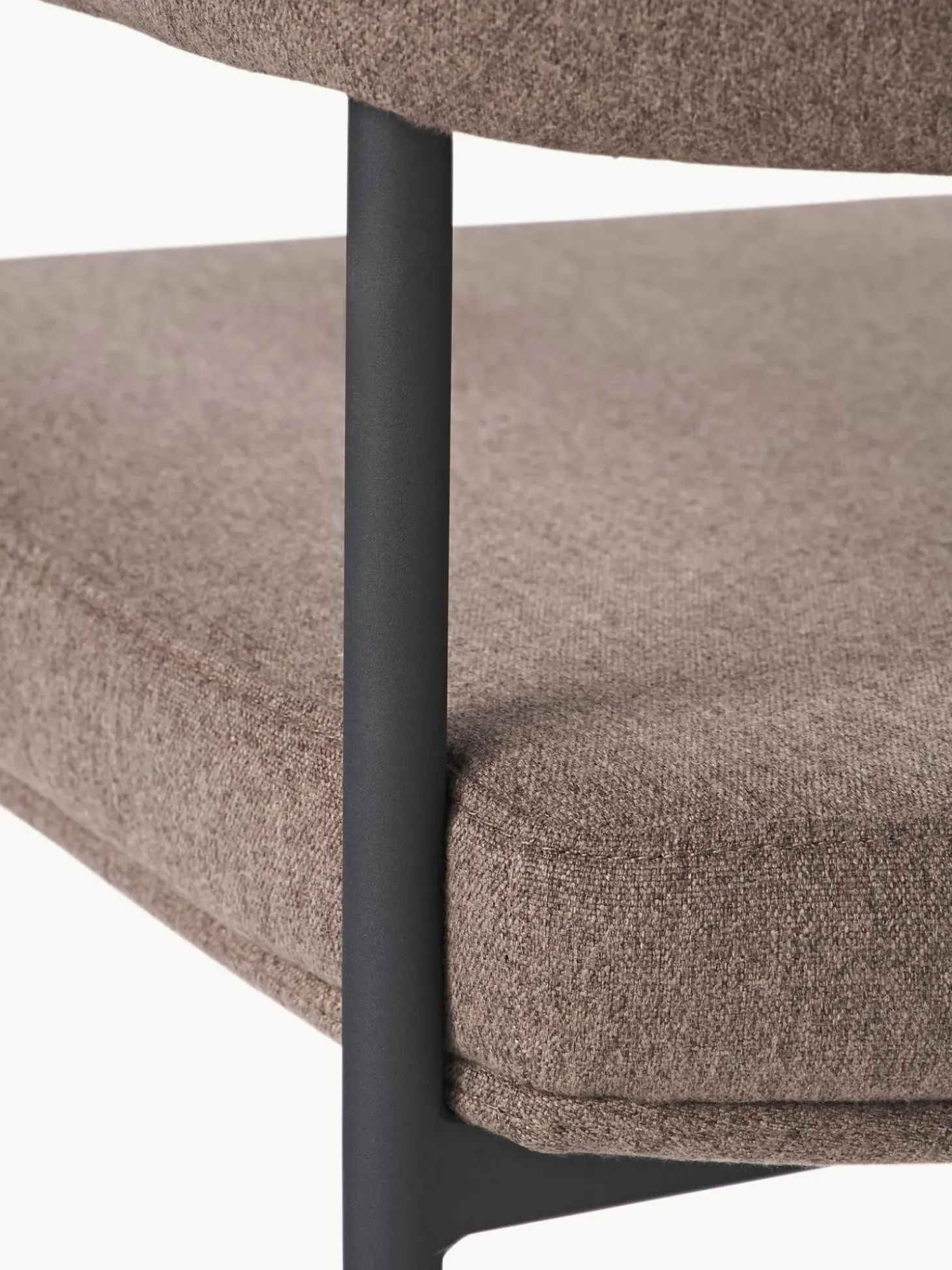 Silla Con Reposabrazos Tapizada Zoe