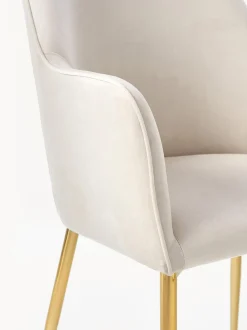 Silla Con Resposabrazos En Terciopelo Ava