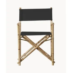 Silla De Bambu Para Exterior Con Cojin De Asiento Mandisa