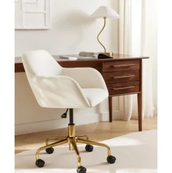 Silla De Escritorio En Terciopelo Lucie