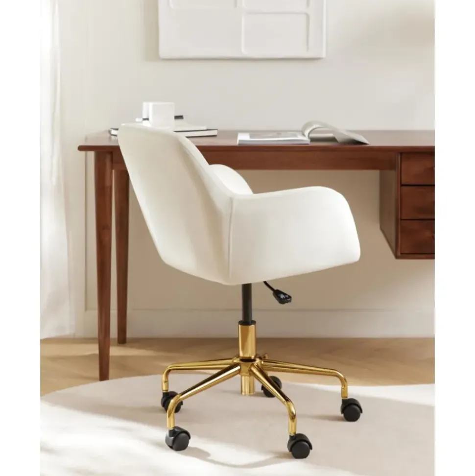 Silla De Escritorio En Terciopelo Lucie