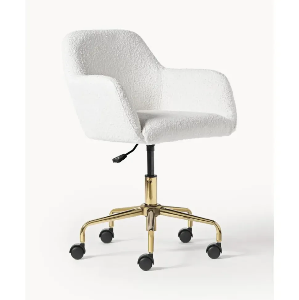 Silla De Escritorio En Tejido Boucle Lucie