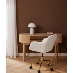 Silla De Escritorio En Tejido Boucle Lucie