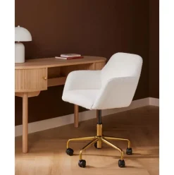 Silla De Escritorio En Tejido Boucle Lucie