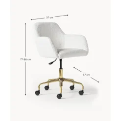 Silla De Escritorio En Tejido Boucle Lucie