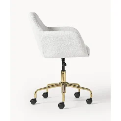 Silla De Escritorio En Tejido Boucle Lucie