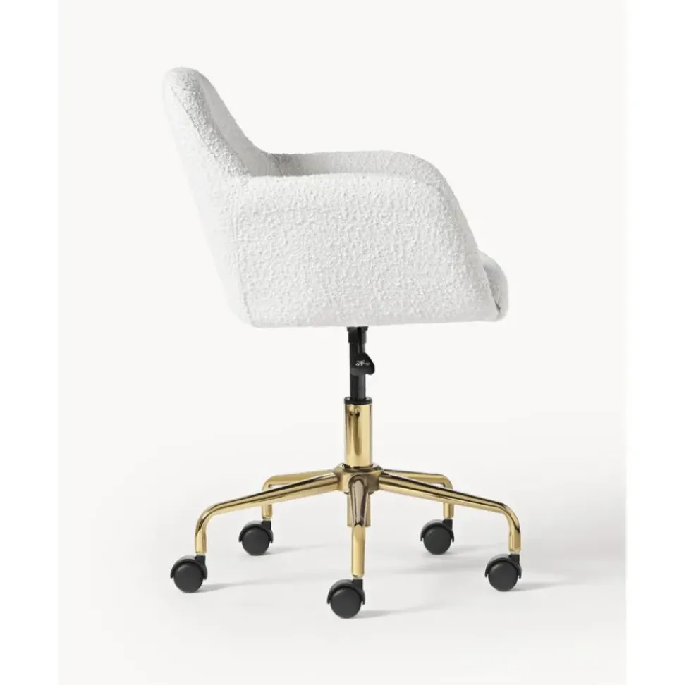 Silla De Escritorio En Tejido Boucle Lucie