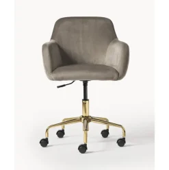 Silla De Escritorio En Terciopelo Lucie