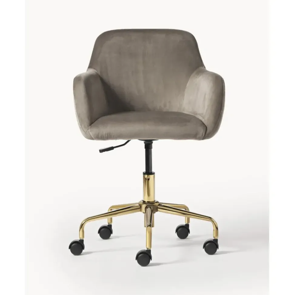 Silla De Escritorio En Terciopelo Lucie