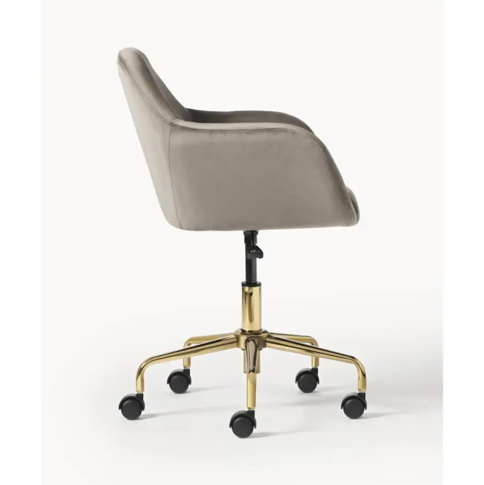 Silla De Escritorio En Terciopelo Lucie