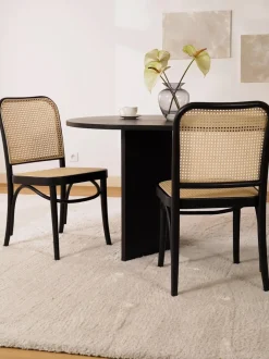 Silla De Madera Con Tejido Vienes Franz