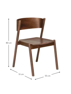 Silla De Madera Oblique