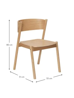 Silla De Madera Oblique