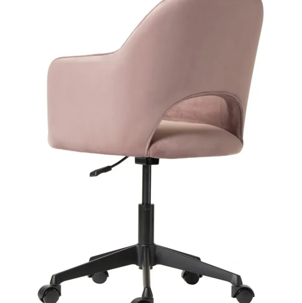 Silla De Oficina Con Reposabrazos De Terciopelo Rachel, Altura Regulable